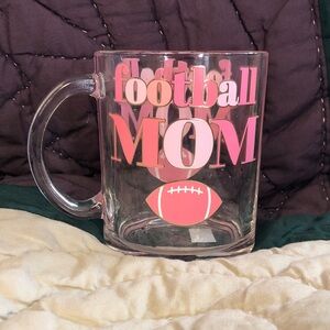 Sheffield Home “Football MOM” glass mug